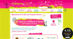 Desktop Screenshot of les-tampons-de-zoe.com